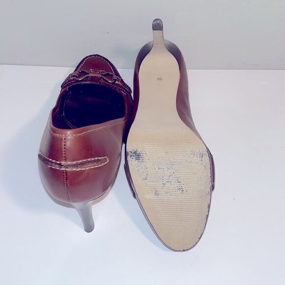Vintage Talbots collection brown leather 4” heels - Picture 4 of 5
